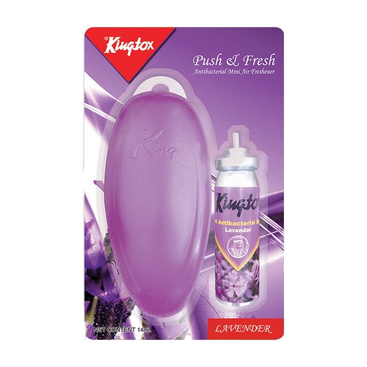 Kingtox Push & Fresh Mini Air Freshener Kit Lavender