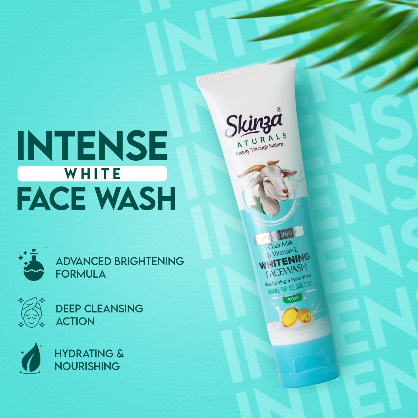 Skinza Intense White Face Wash (100ml)