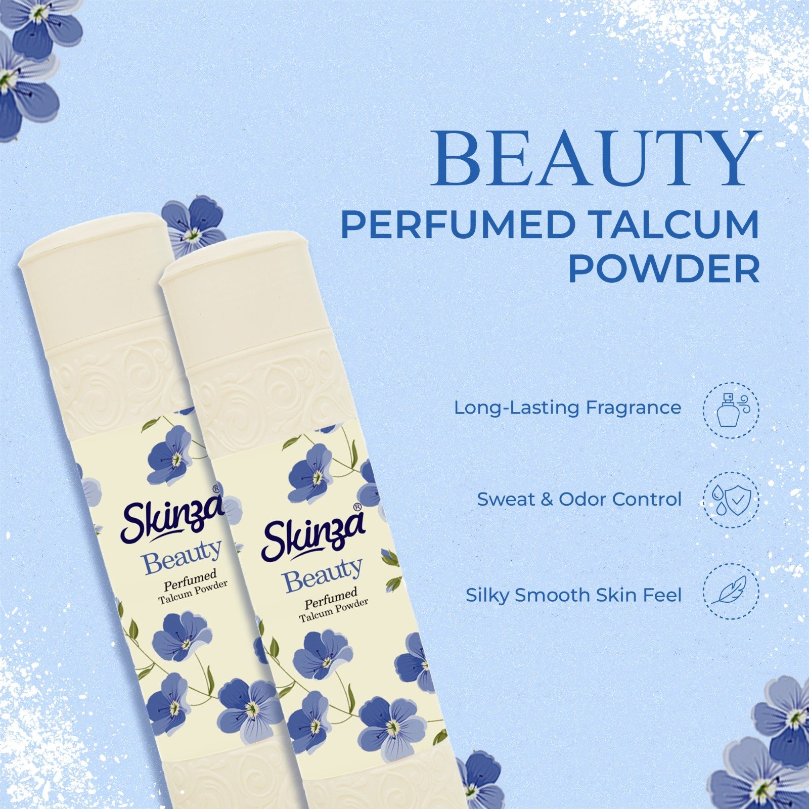 Skinza Beauty Perfumed Talcum Powder (250gm)