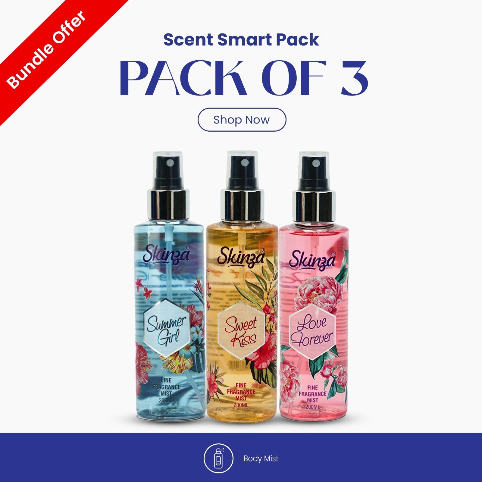 Skinza Scent Smart Pack (Pack Of 3)
