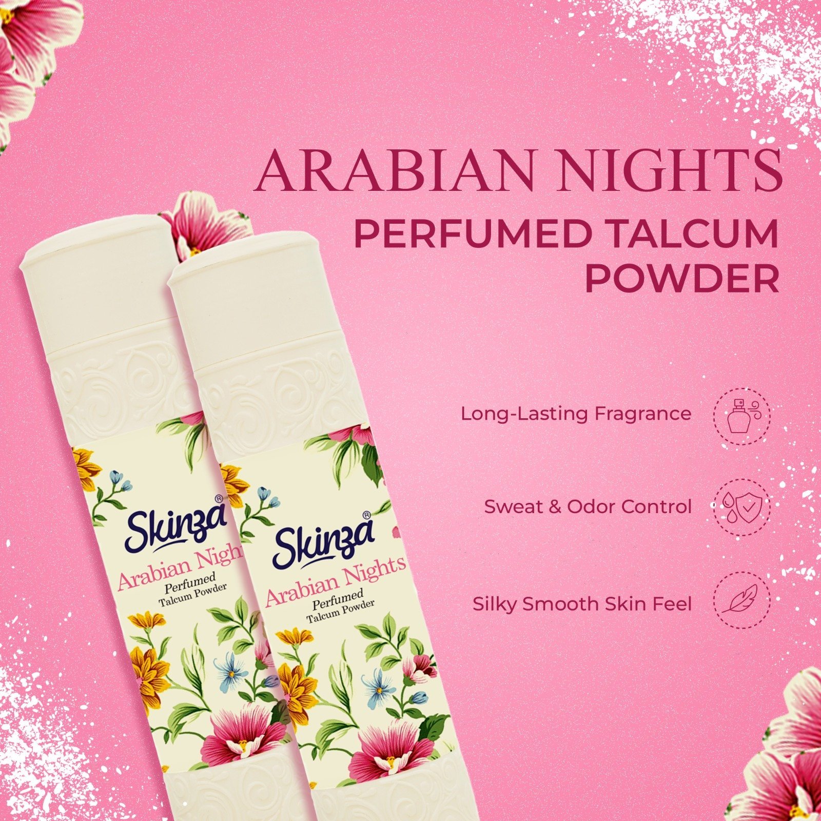 Skinza Arabian Nights Perfumed Talcum Powder (125gm)