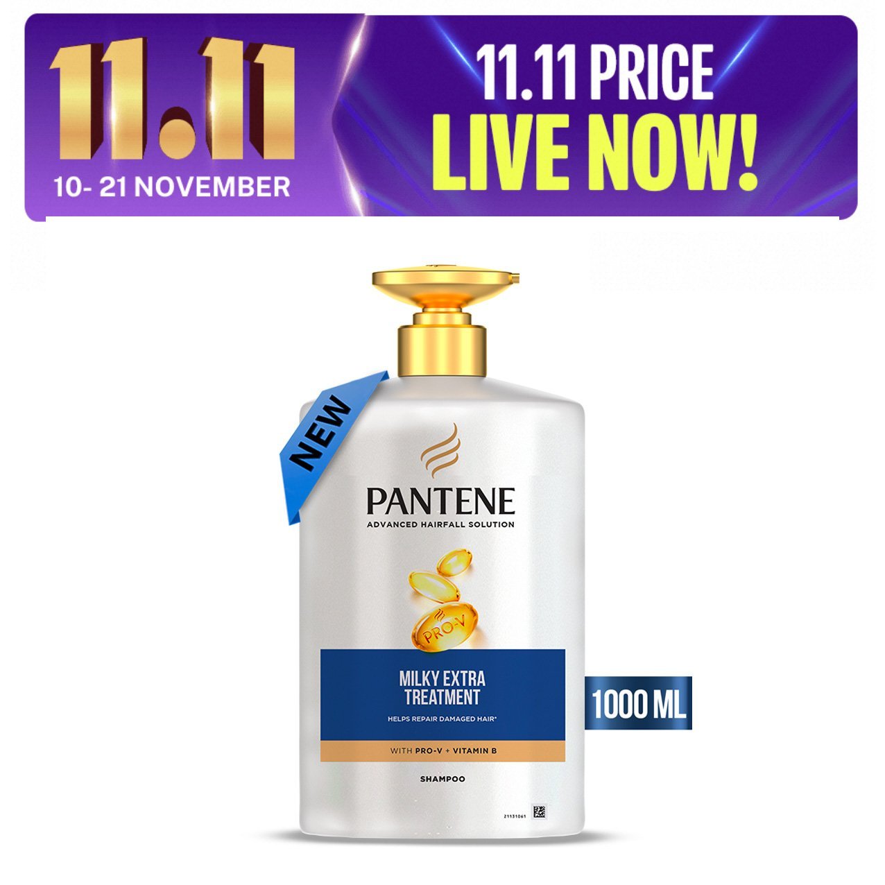 Pantene Milky Extra Treatment Shampoo (1000ml)