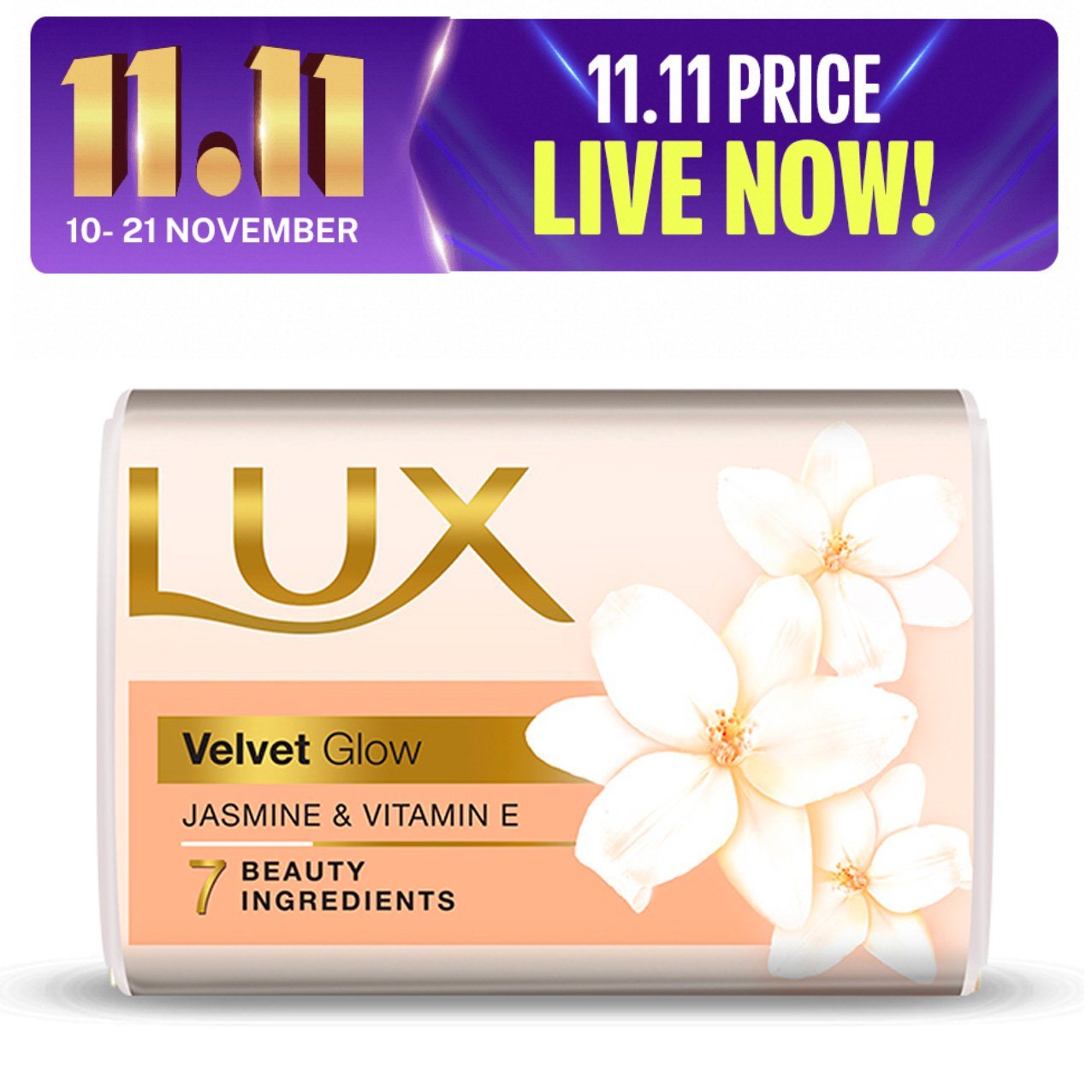 Lux Allure Bar White (167gm)