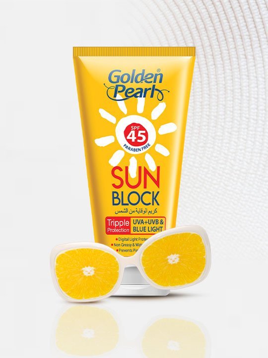 Golden Pearl Sun Block Spf 45 Tube (60ml)