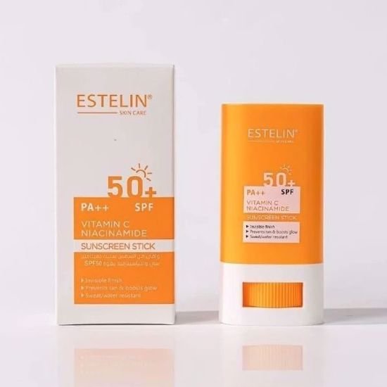 Estelin Sunscreen Stick Spf50 Stick Solaire Vitamin E C (20gm)