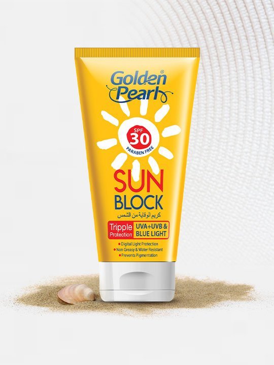 Golden Pearl Sun Block Spf 30 Tube Packing (120ml)