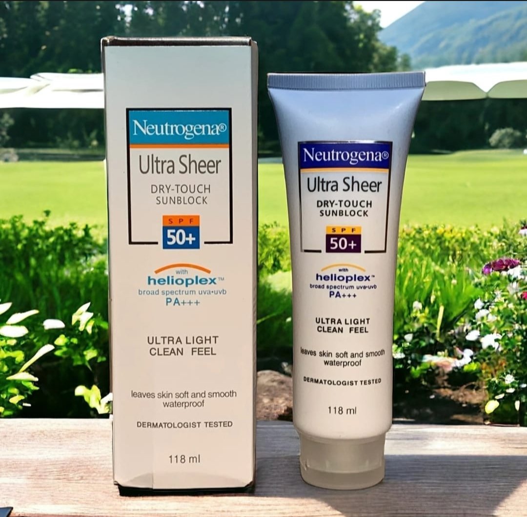 Neutrogena Ultra Sheer Dry Touch Sunblock Spf 50 Lightweight Sunscreen With High Protection For All Day Defense