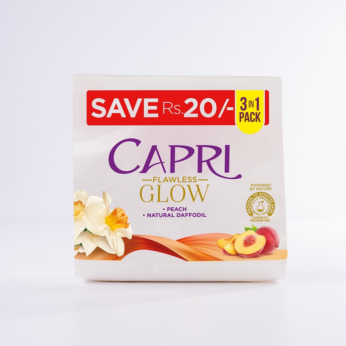 Capri Soap Large Bundle Glow Peach 3x24x120gm