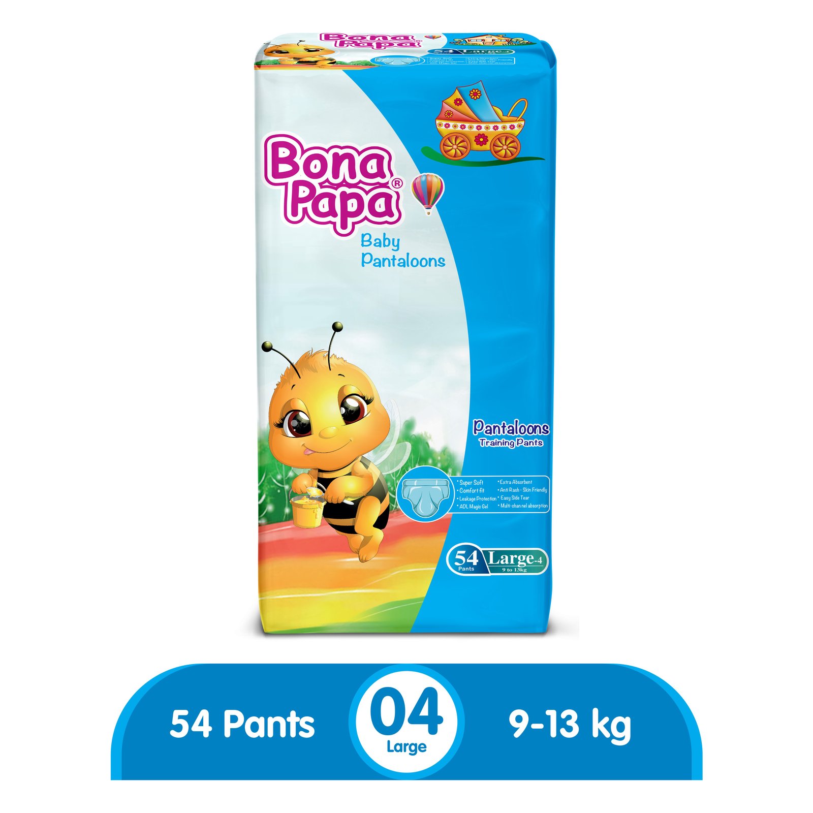 Bona Papa Pantaloons | Jumbo Pack Large Size 4 | 54 Pcs