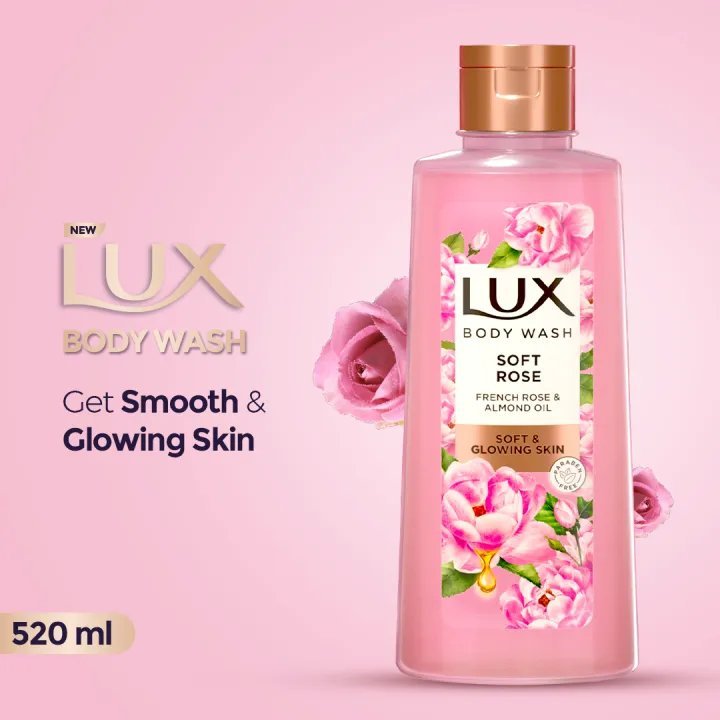 Lux Body Wash Rose (520ml)