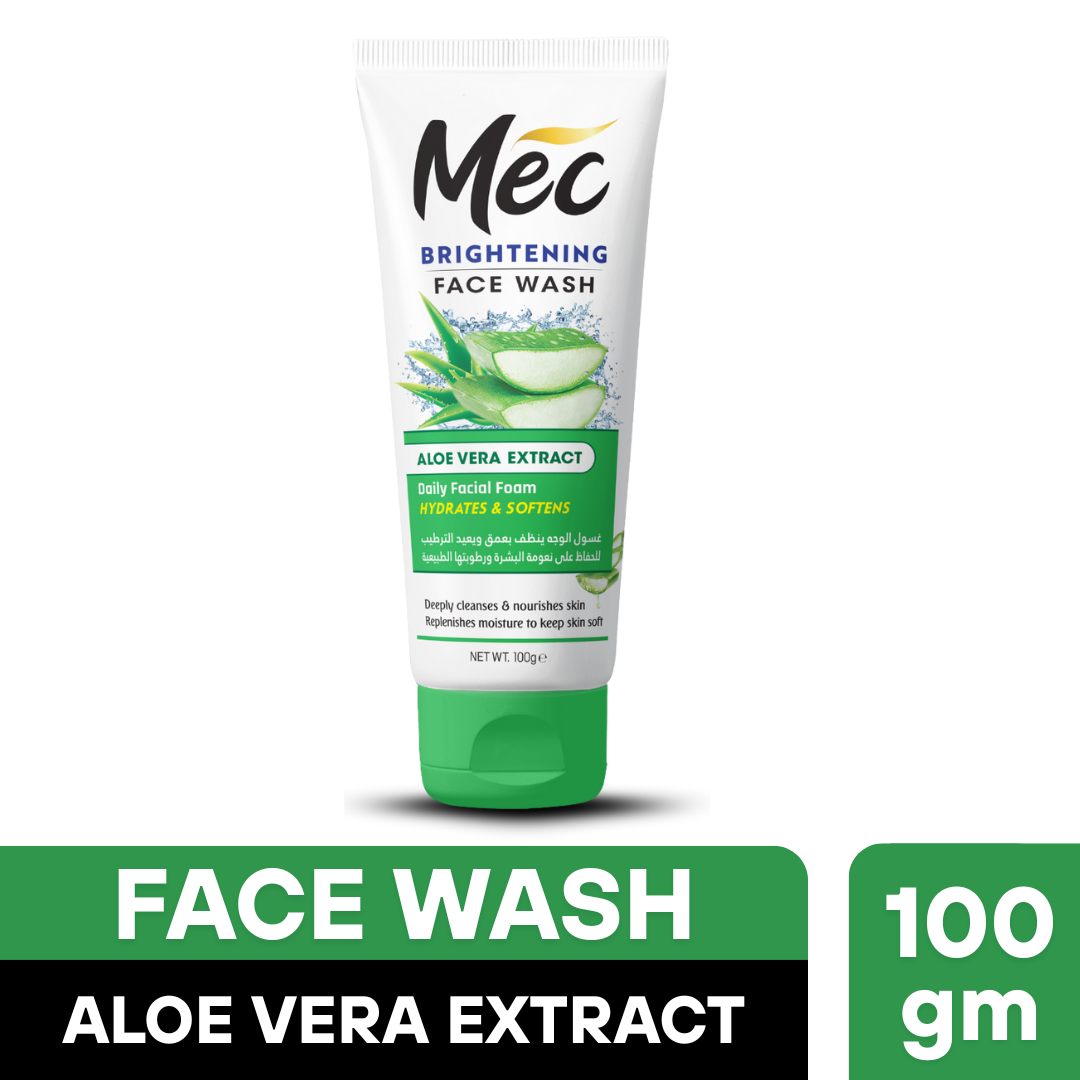 Mec Brightening Aloe Vera Extract Face Wash (100gm)