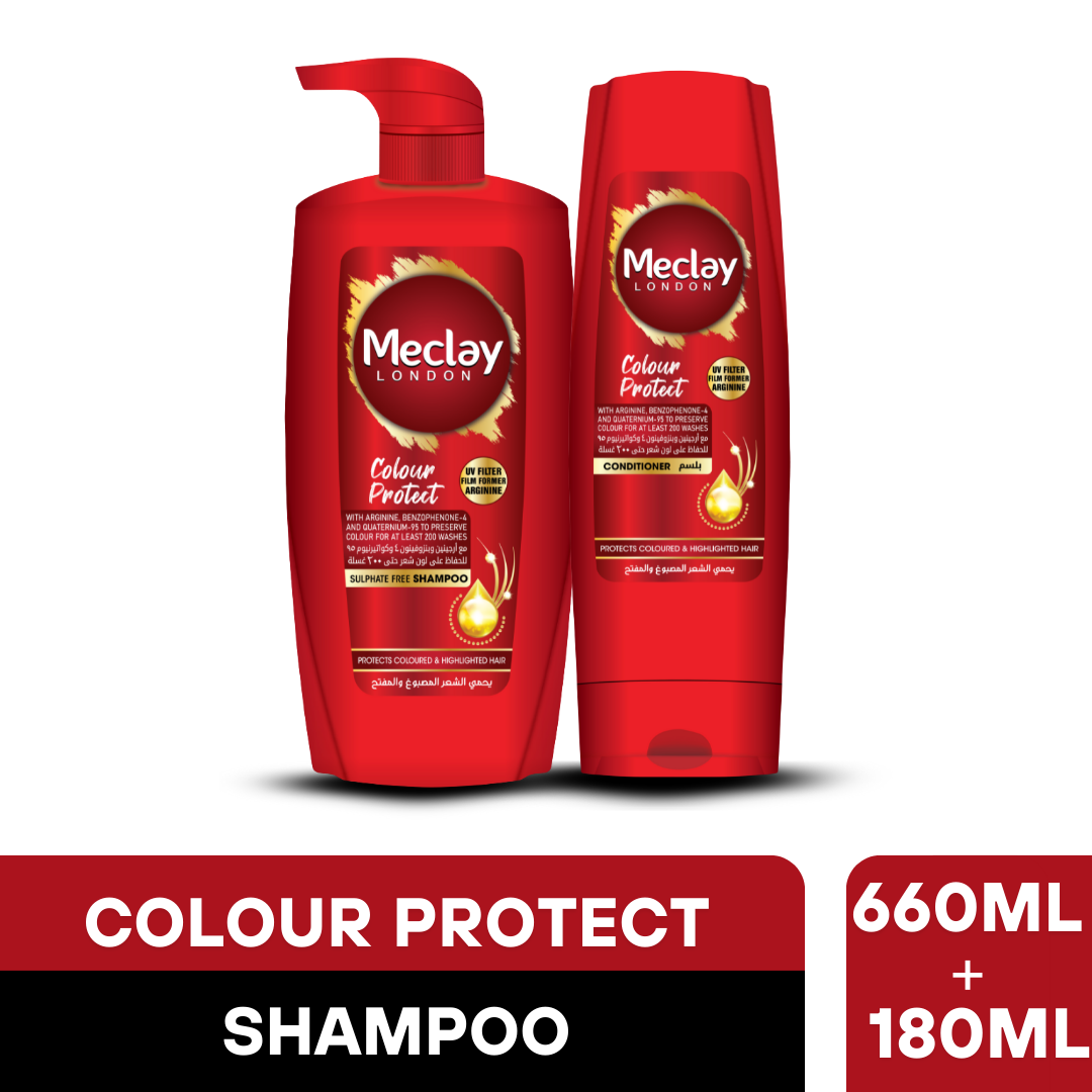 Meclay London Colour Protect Shampoo (660ml) + Conditioner Pair Box (Save Rupees 200)