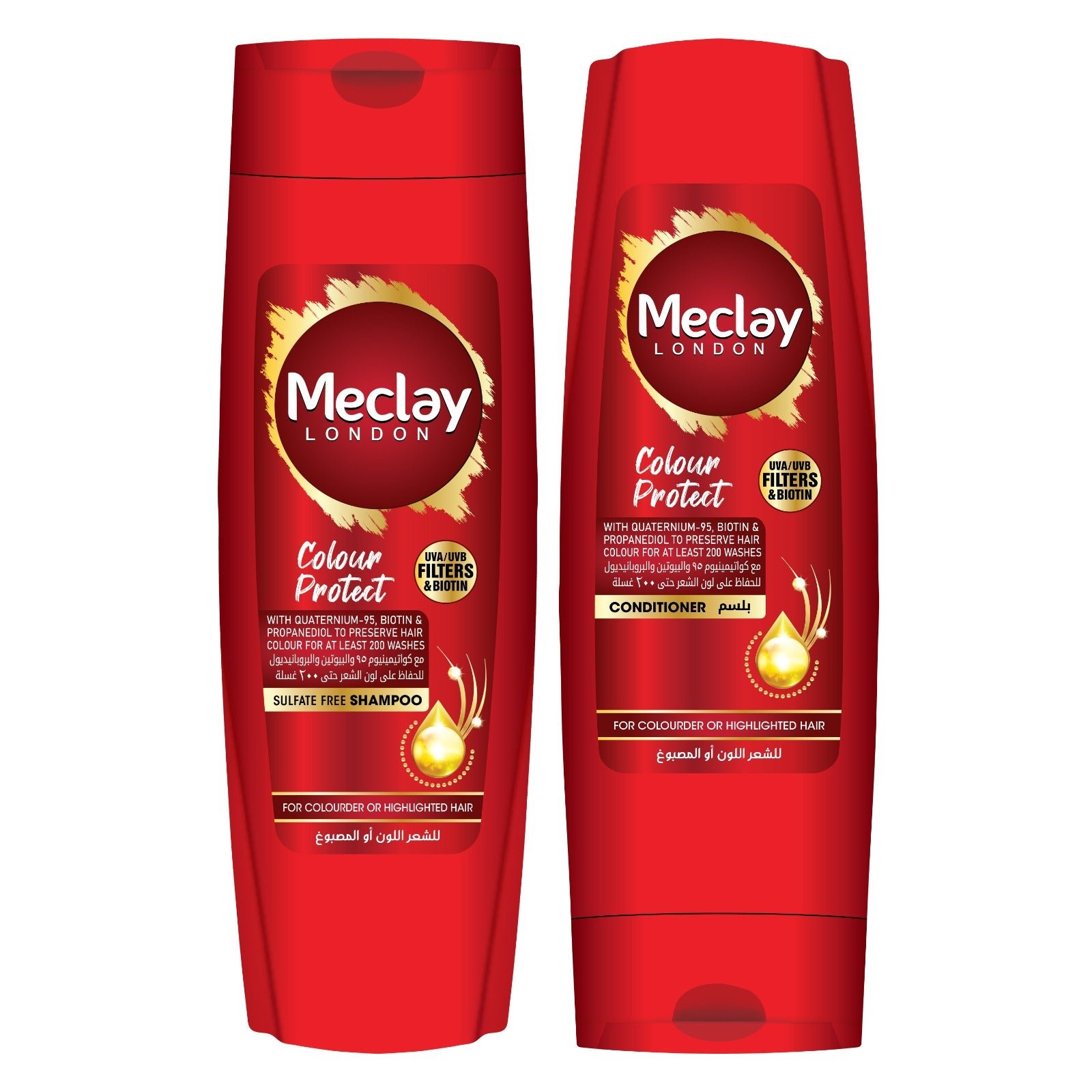 Meclay London Colour Protect Shampoo (185ml) + Conditioner (180ml) Pair Box