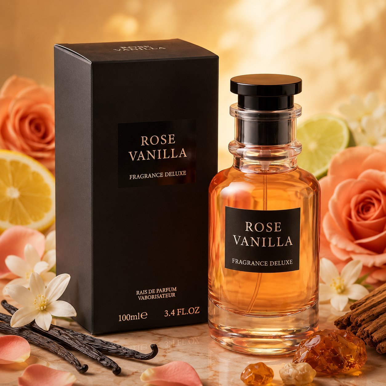 Rose Vanilla Perfume By Fragrance Deluxe (100ml)