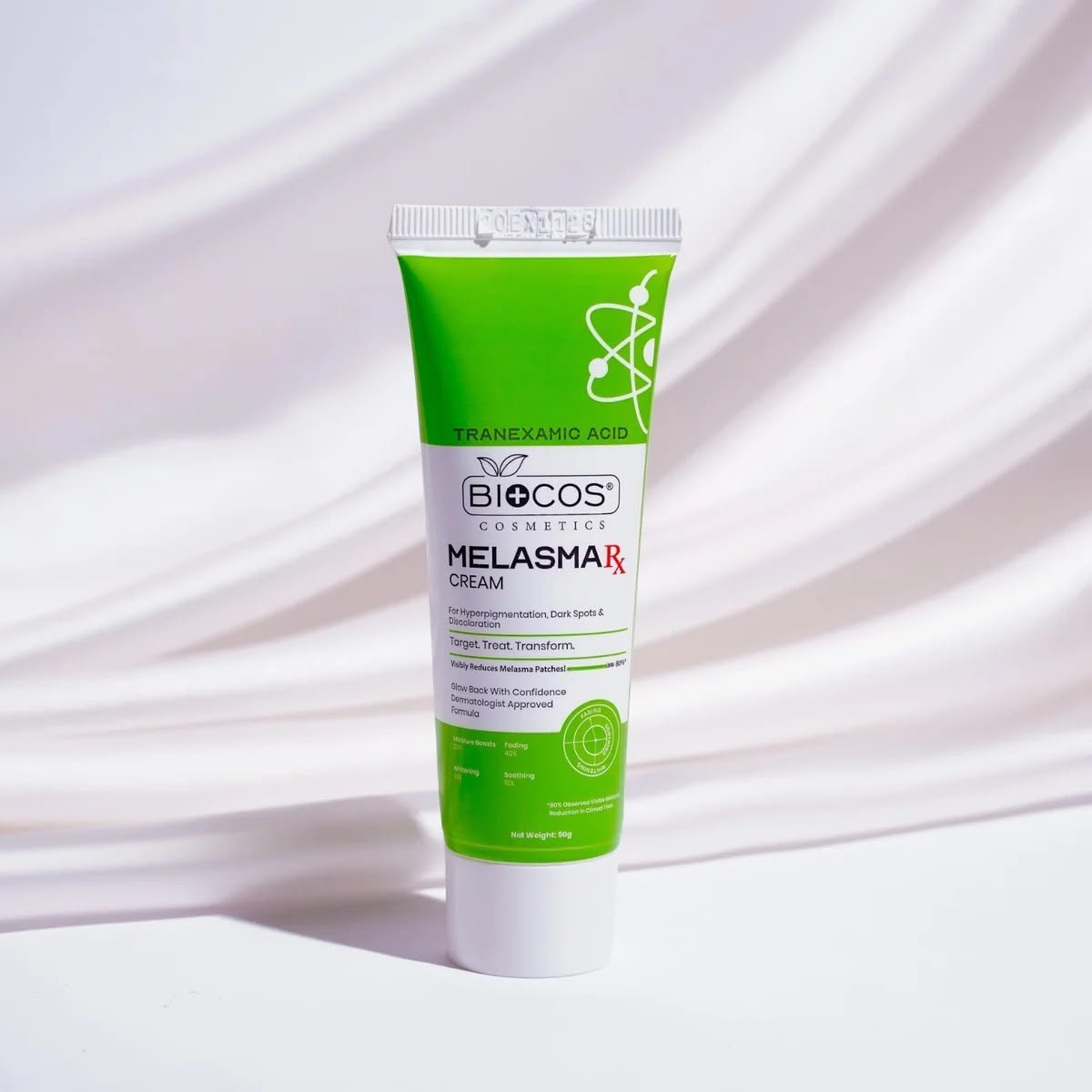Biocos Melasma Rx Cream For Hyperpigmentation Dark Spots & Discoloration | Hydrating & Whitening (50gm)