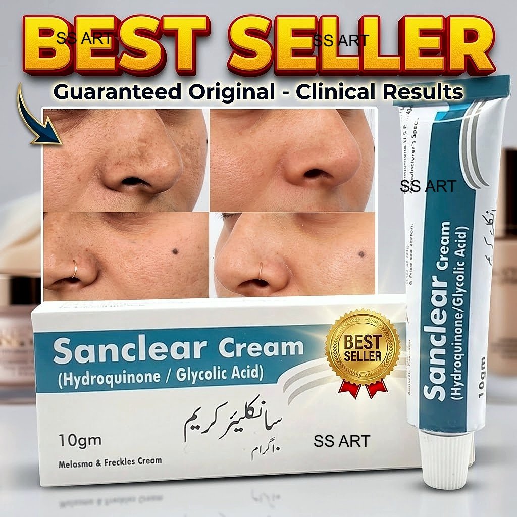 Sanclear Brightening Cream With Hydroquinone 2% & Glycolic Acid