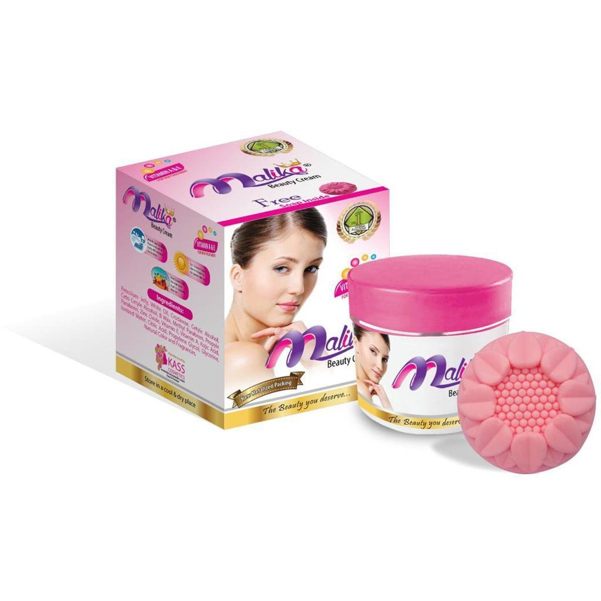 Malika Beauty Cream With Free Soap Cream